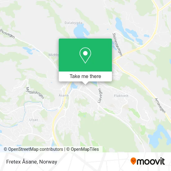 Fretex Åsane map