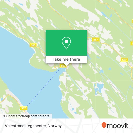 Valestrand Legesenter map