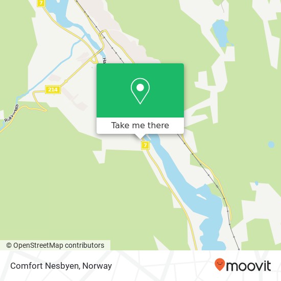 Comfort Nesbyen map