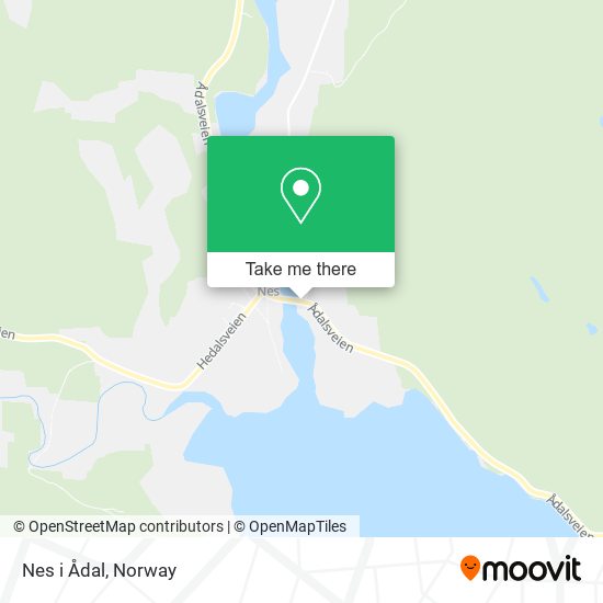 Nes i Ådal map