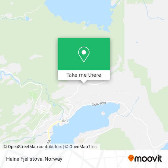 Halne Fjellstova map