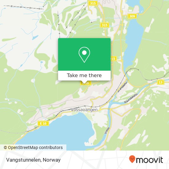 Vangstunnelen map