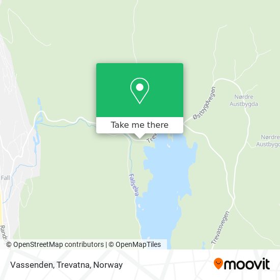 Vassenden, Trevatna map