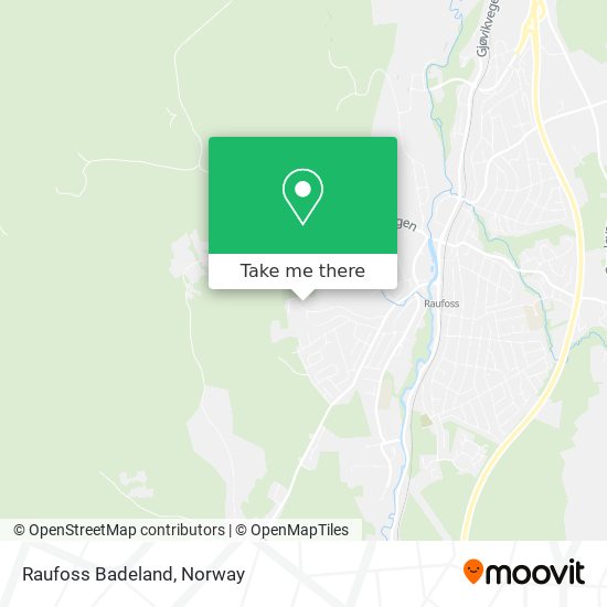 Raufoss Badeland map