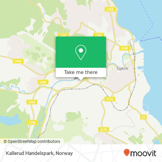Kallerud Handelspark map