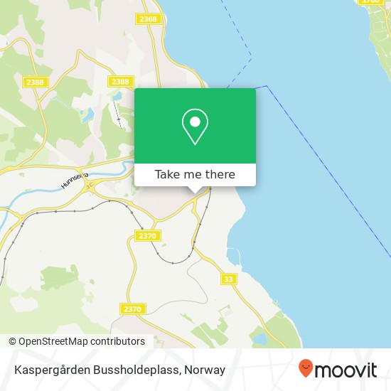 Kaspergården Bussholdeplass map