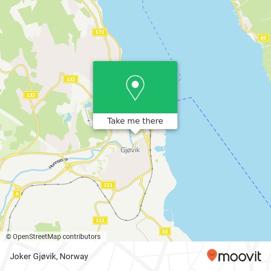 Joker Gjøvik map