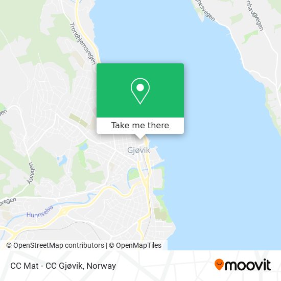 CC Mat - CC Gjøvik map