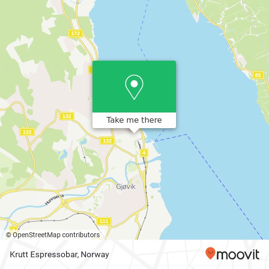 Krutt Espressobar map