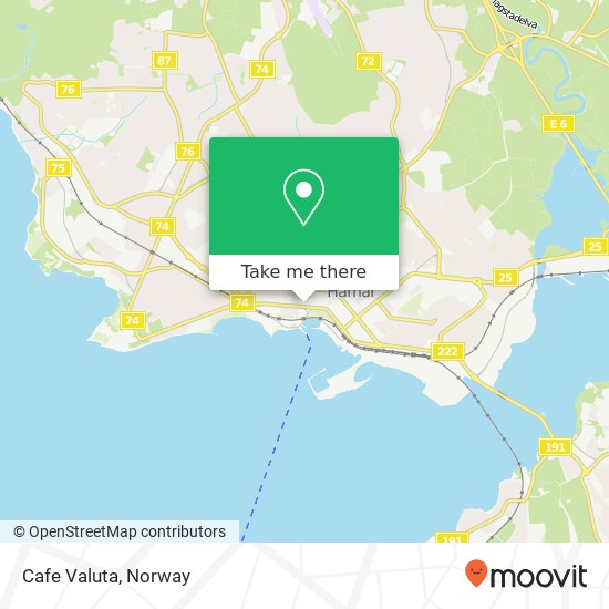 Cafe Valuta map