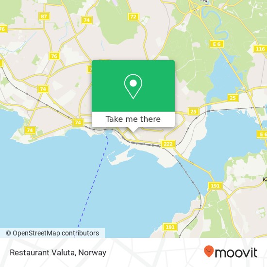 Restaurant Valuta map