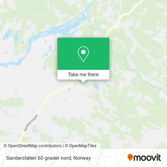 Sanderstølen 60 grader nord map