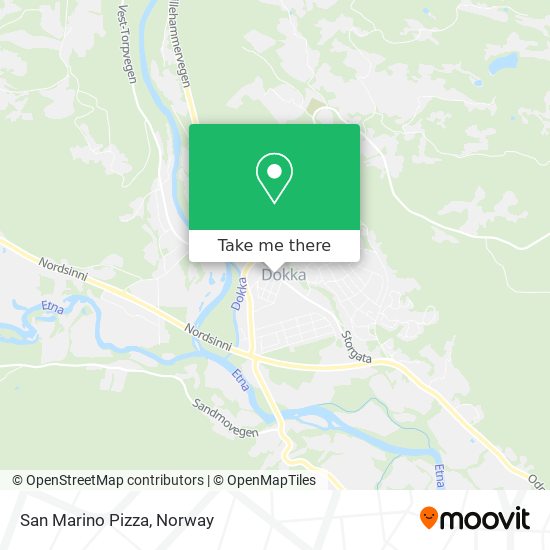San Marino Pizza map