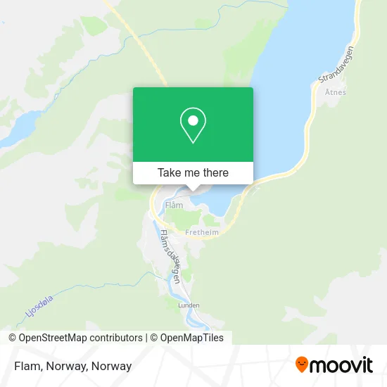 Flam, Norway map