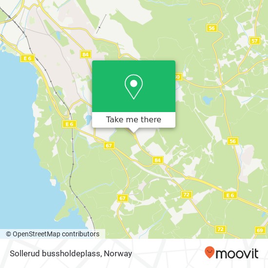 Sollerud bussholdeplass map