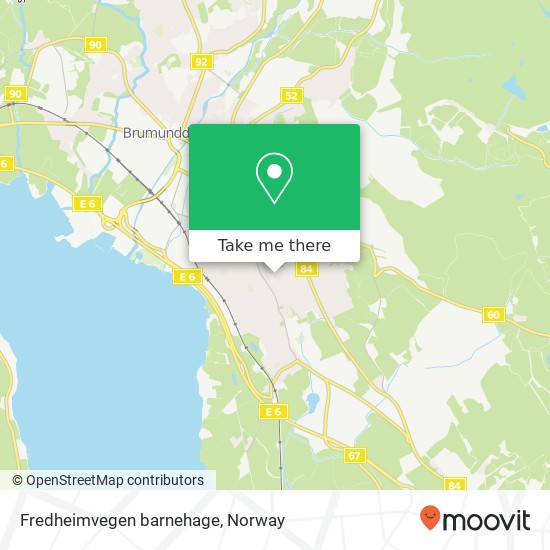 Fredheimvegen barnehage map