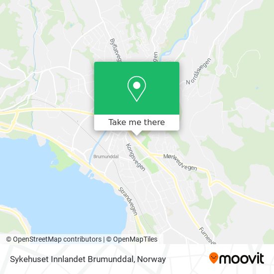 Sykehuset Innlandet Brumunddal map