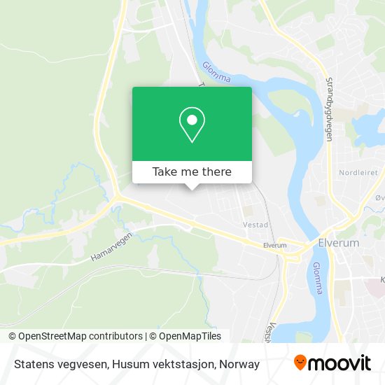 Statens vegvesen, Husum vektstasjon map