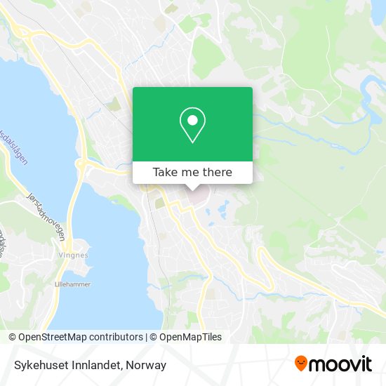 Sykehuset Innlandet map