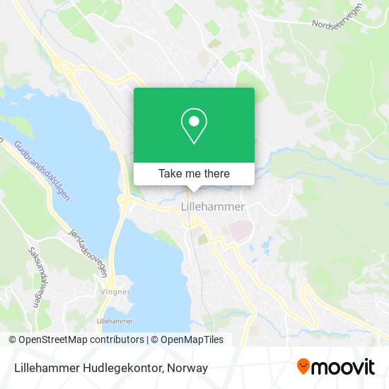 Lillehammer Hudlegekontor map