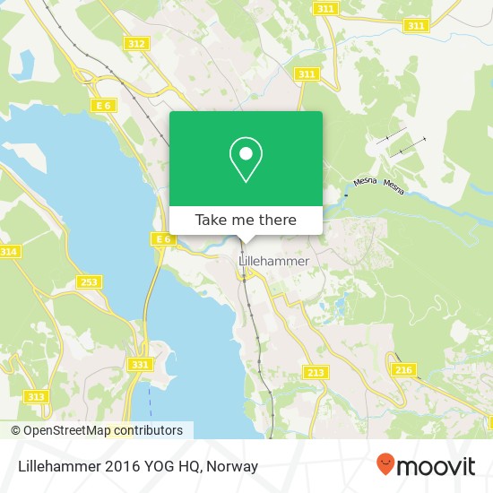 Lillehammer 2016 YOG HQ map