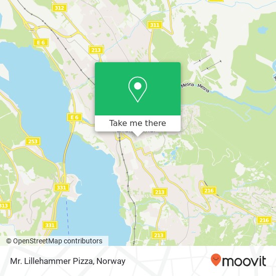 Mr. Lillehammer Pizza map