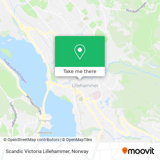 Scandic Victoria Lillehammer map