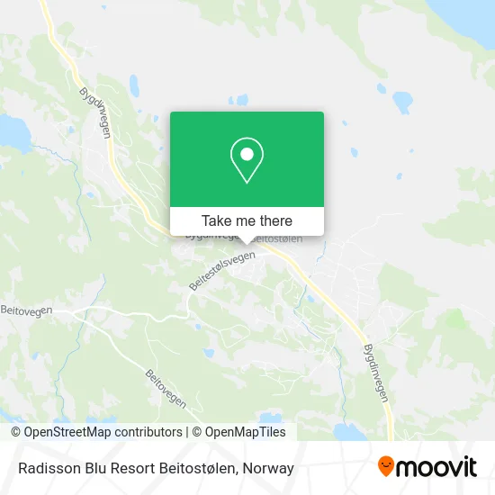 Radisson Blu Resort Beitostølen map