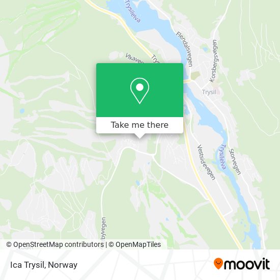 Ica Trysil map