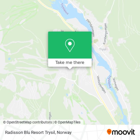 Radisson Blu Resort Trysil map