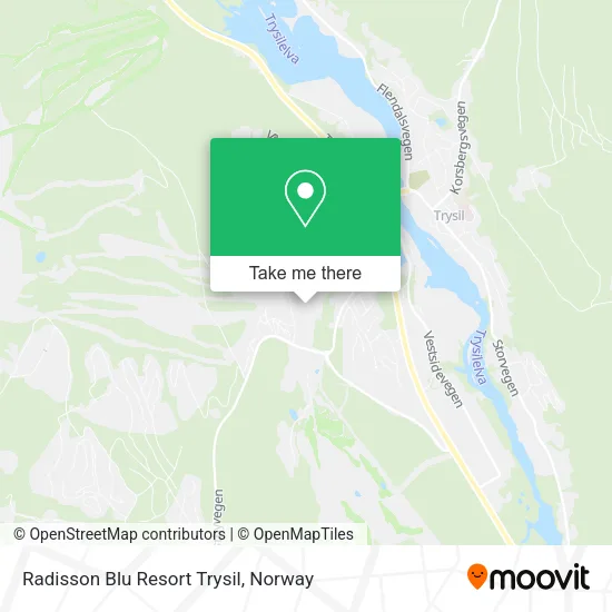 Radisson Blu Resort Trysil map