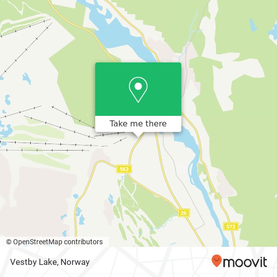 Vestby Lake map