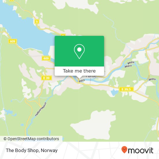 The Body Shop map