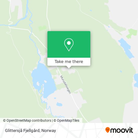 Glittersjå Fjellgård map