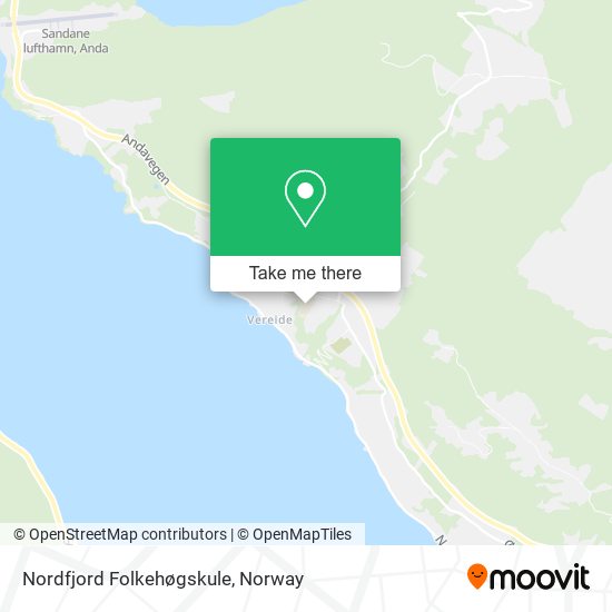 Nordfjord Folkehøgskule map