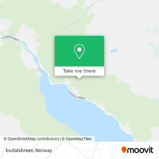 bodalsbreen map