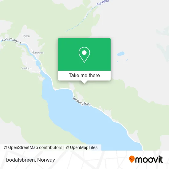 bodalsbreen map