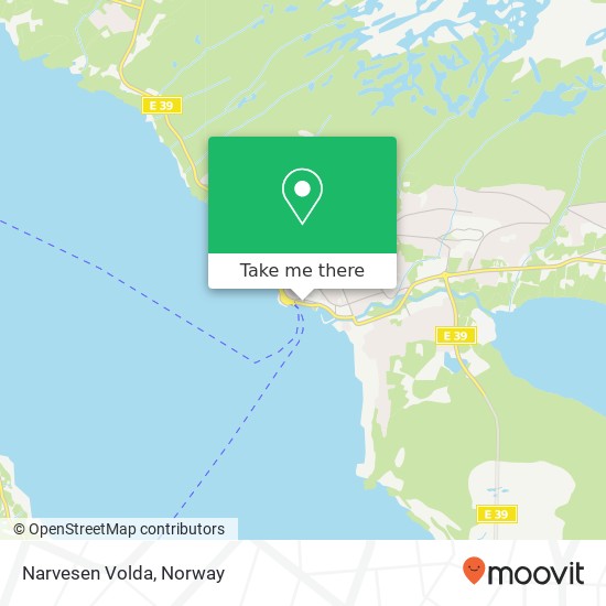 Narvesen Volda map