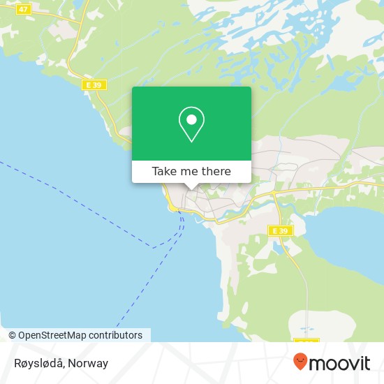 Røyslødå map
