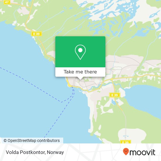 Volda Postkontor map