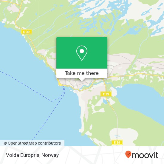 Volda Europris map