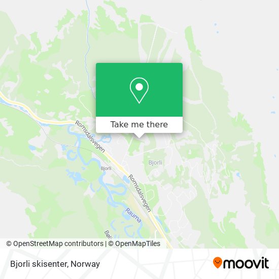 Bjorli skisenter map