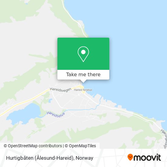 Hurtigbåten (Ålesund-Hareid) map