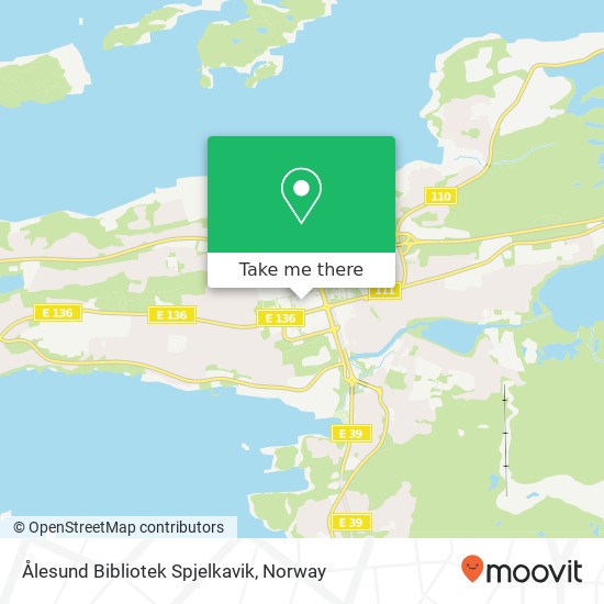 Ålesund Bibliotek Spjelkavik map