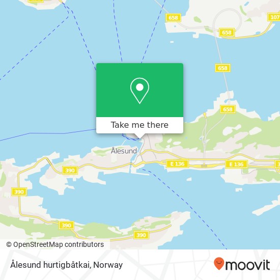 Ålesund hurtigbåtkai map