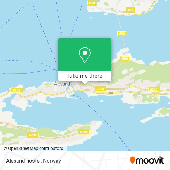Alesund hostel map