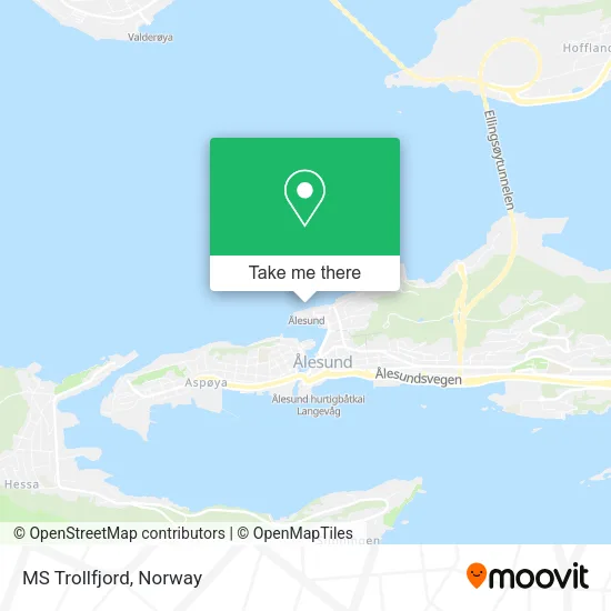 MS Trollfjord map
