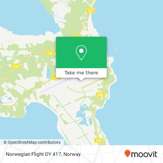 Norwegian Flight DY 417 map