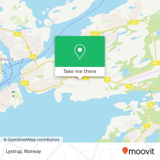 Lystrup map