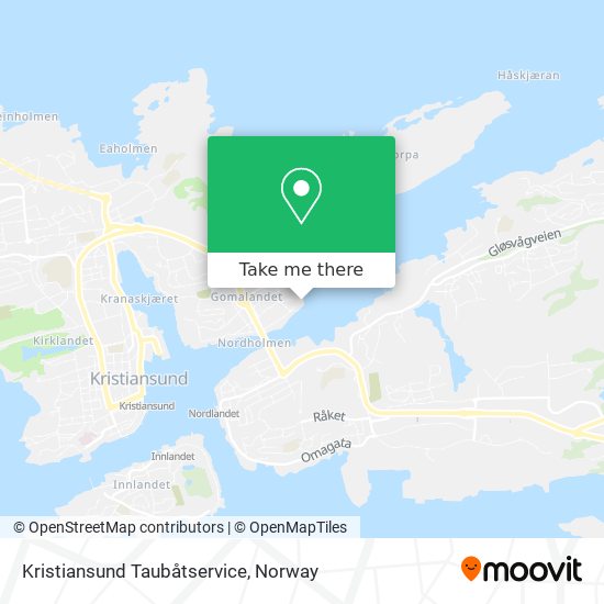 Kristiansund Taubåtservice map